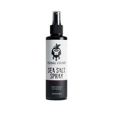 Tribal Chimp spray de sal marina, lata 250ml con volumen ligero y textura natural.