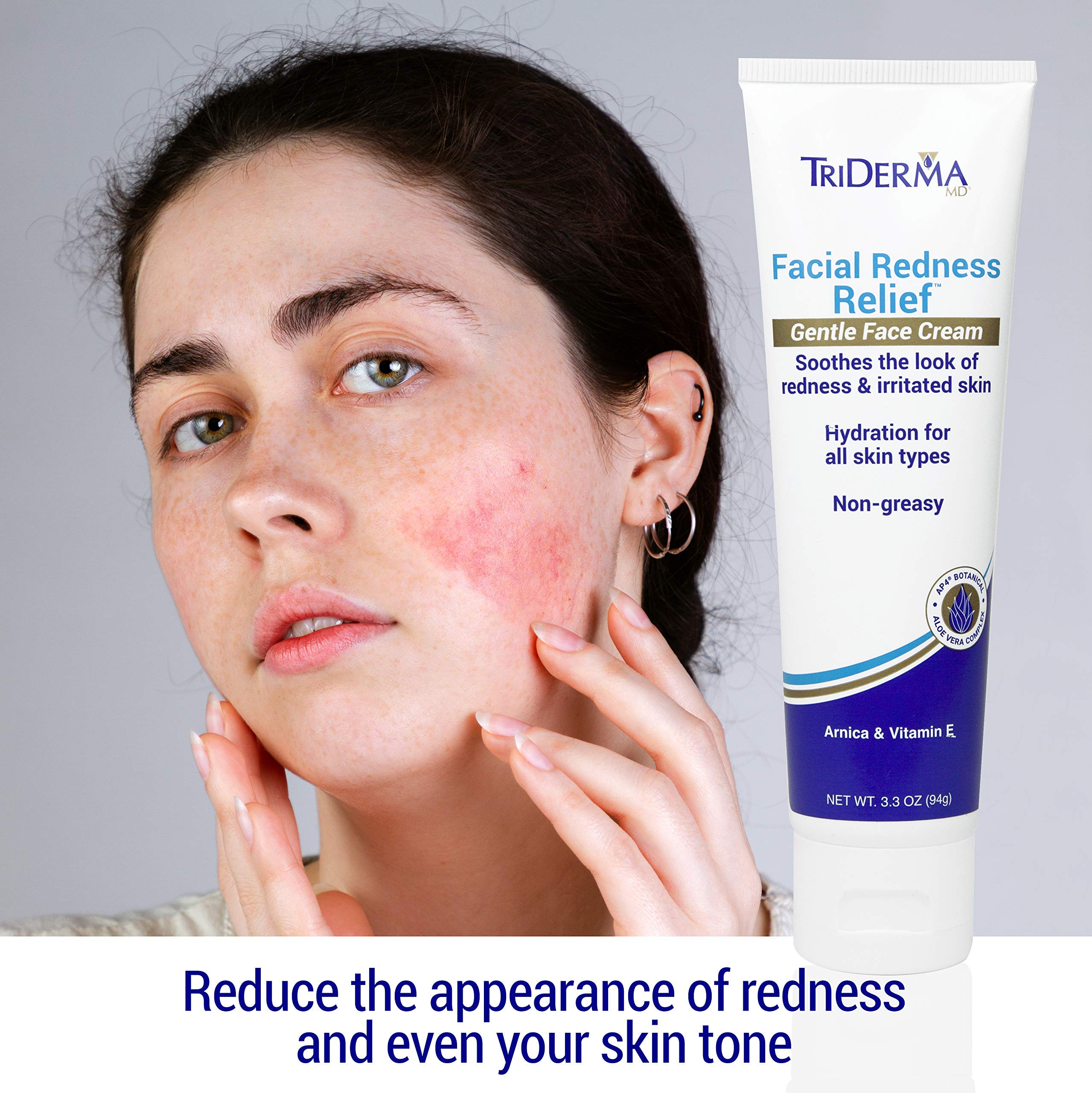 TriDerma crema hidratación para piel sensible de textura suave