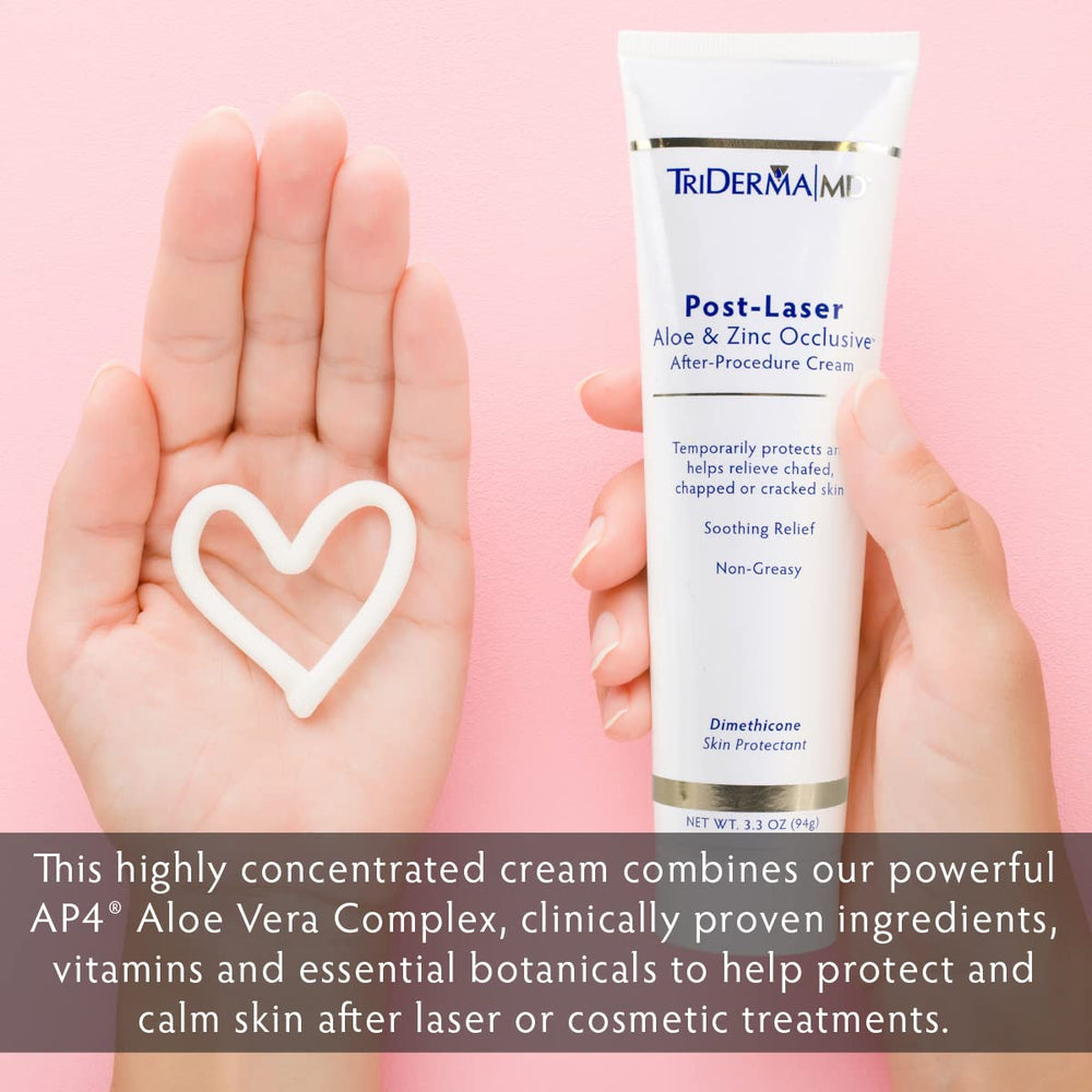 Uso diario con TriDerma Post Laser Aloe & Zinc para piel tras tratamientos.