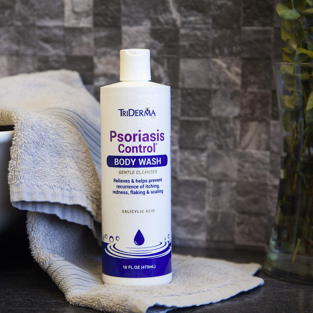 Presentación de 16 oz de TriDerma Psoriasis Control Body Wash