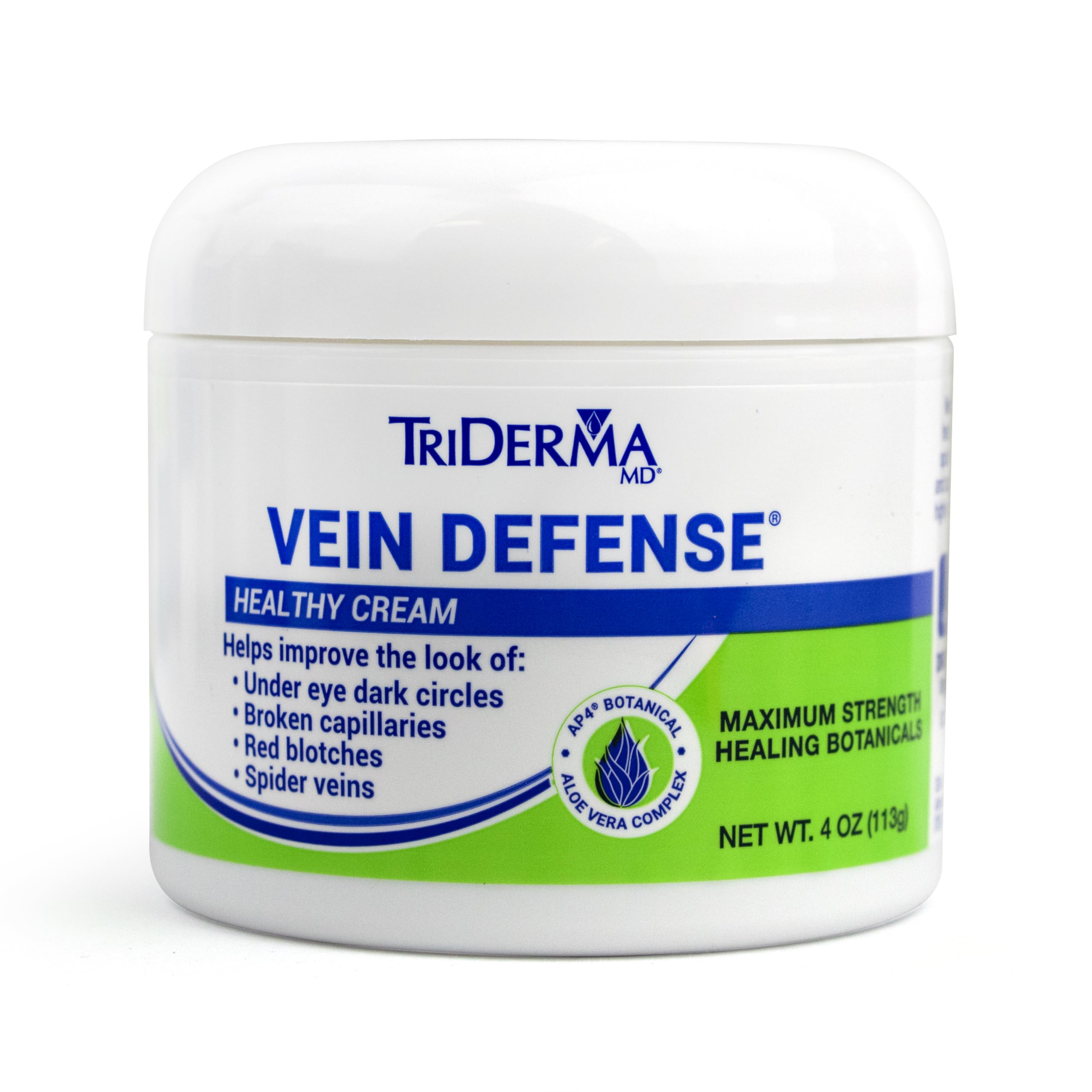 TriDerma Vein Defense Crème sans parabènes.
