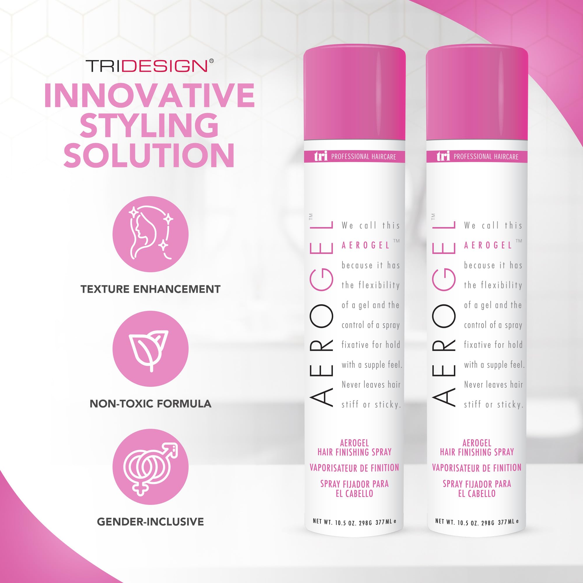 TRIDESIGN Aerogel brillo diario para cabello ligero y saludable