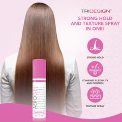 TRIDESIGN Aerogel Hairspray: cabello brillante y suave durante todo el día