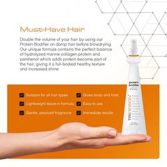 Levantamiento y cuerpo en mechones individuales con Protein Bodifier.