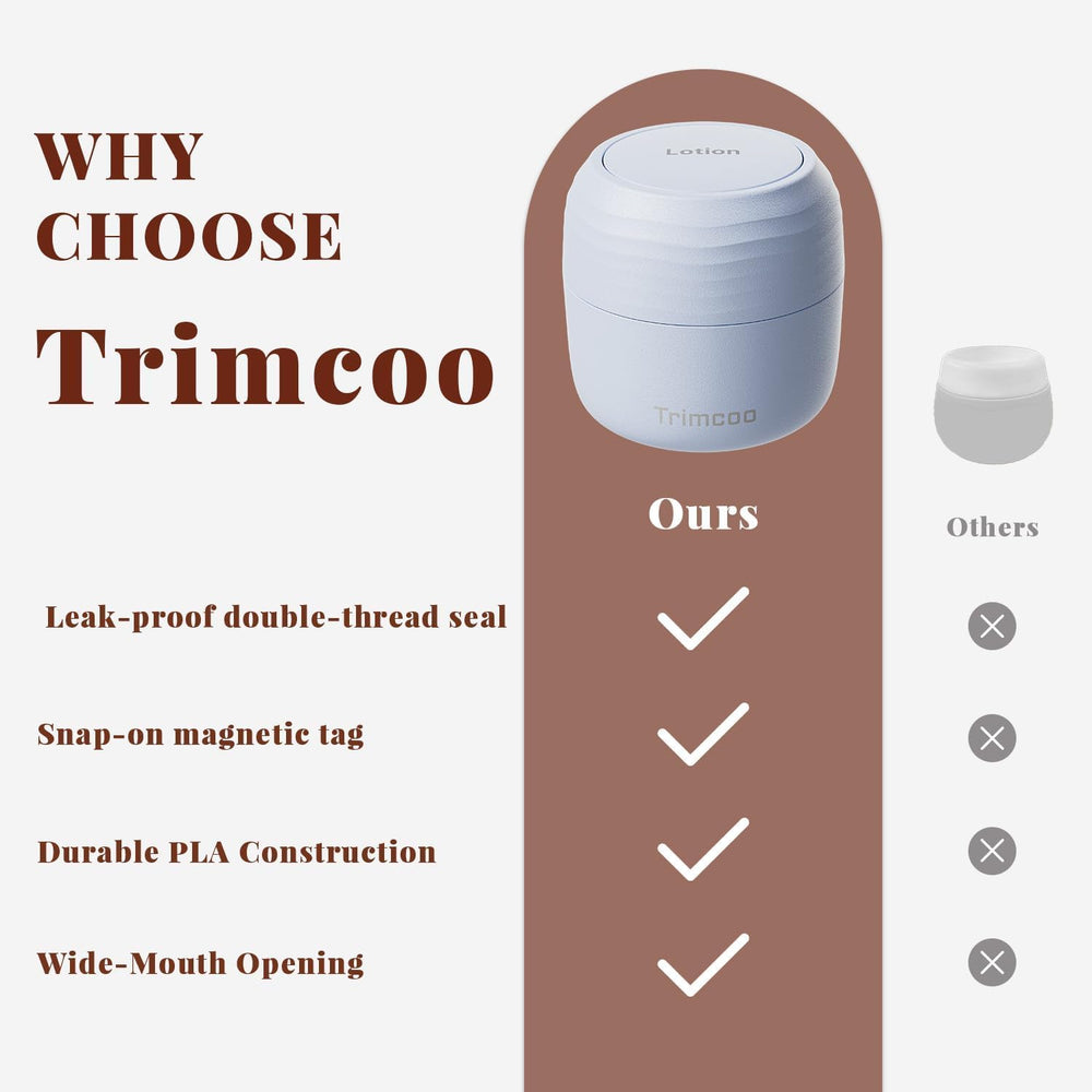 Botellas recargables de 30 ml de Trimcoo, ligeras para viajar