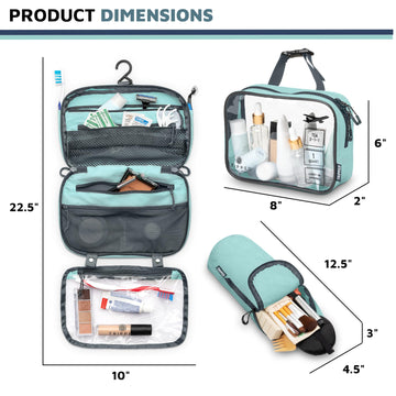 TRIPPED Bolsa de líquidos TSA, tamaño cuart para seguridad aeroportuaria.