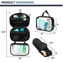 TRIPPED bolsa 311 líquidos con clip ajustable para ducha o toallas.