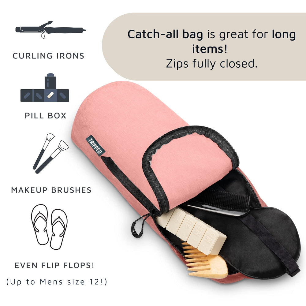 TRIPPED conjunto de viaje rosa polvoriento para organización