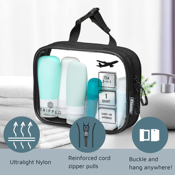TRIPPED bolsa plegable de tamaño compacto para viajar.