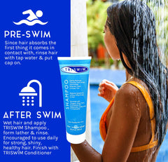 TRISWIM Champú Eliminación de sales y minerales del agua dura: cabello revitalizado.