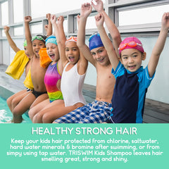 TRISWIM Kids Champú aroma lima mango para una experiencia refrescante tras el nado