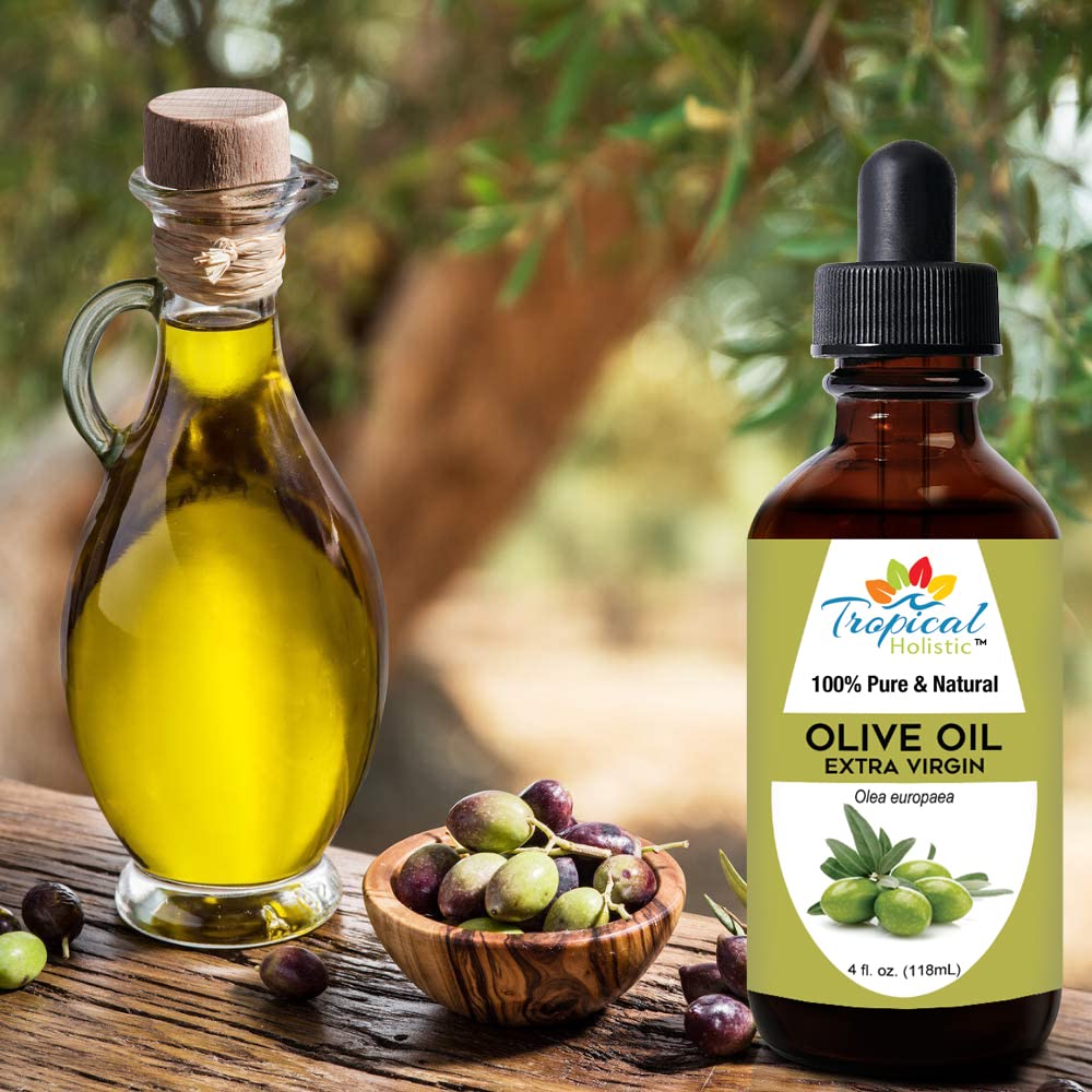 Tropical Holistic Aceite de Oliva Extra Virgen para piel hidratada.