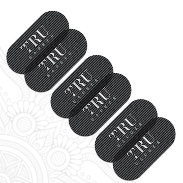 TRU BARBER agarradores-pelo bundle-6 negro: agarre firme para secciones grandes