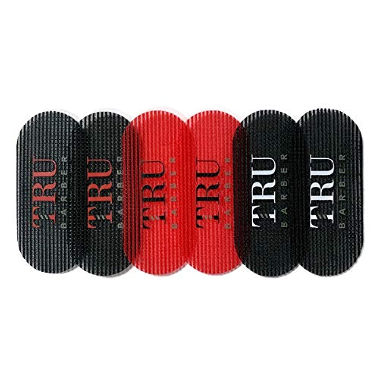 TRU BARBER agarre para cabello negro, sujeción firme y sin deslizamientos.