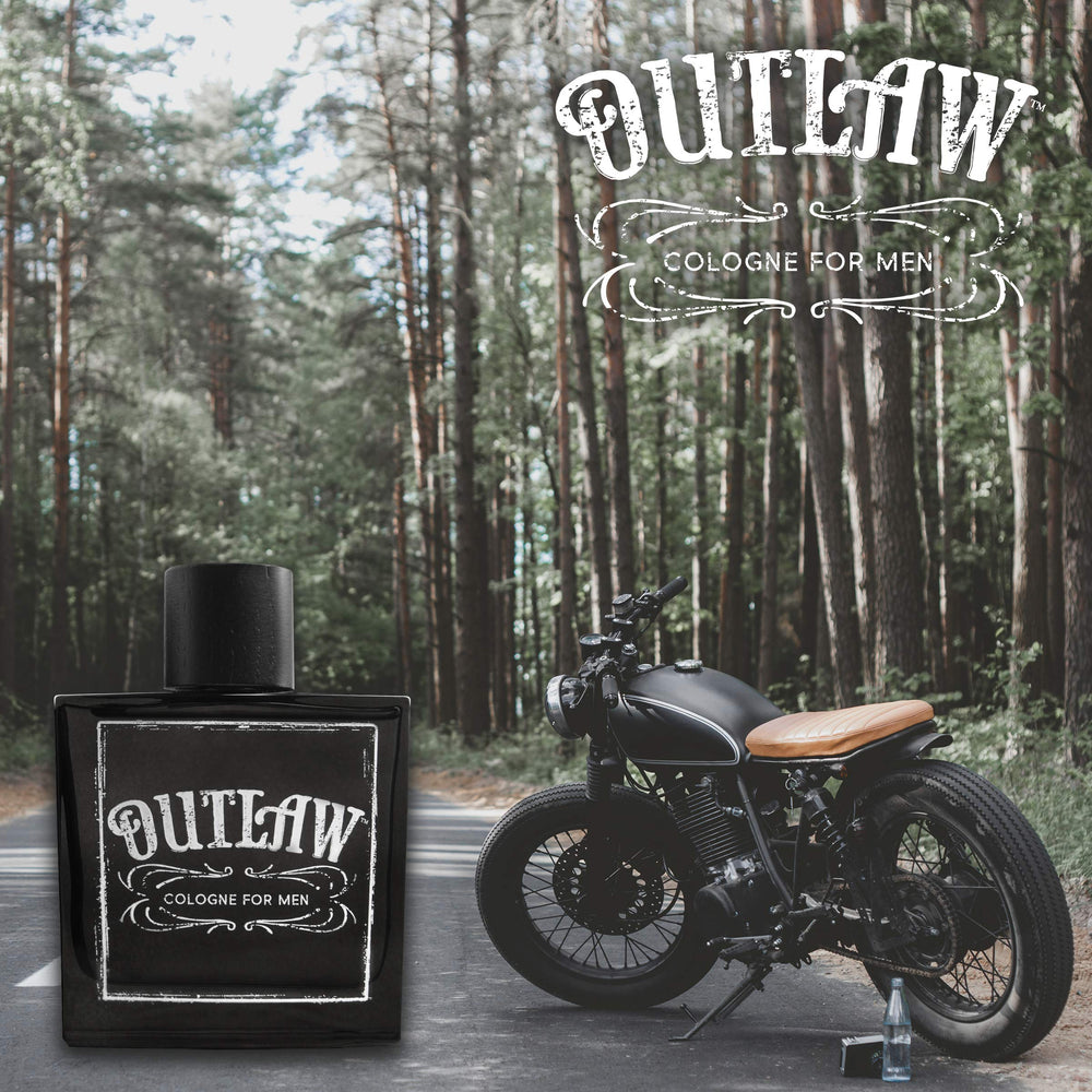 Outlaw de Tru Fragrance Beauty, empaque vintage y estilo rugged