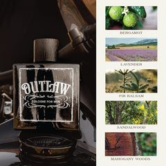Outlaw de Tru Fragrance Beauty, pulverizador en spray para uso diario