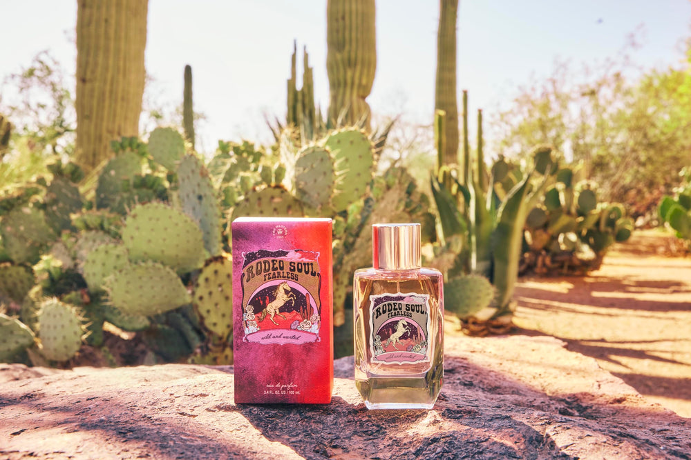 Rodeo Soul Fearless, aplicación en puntos de pulso, perfuma piel con suavidad.