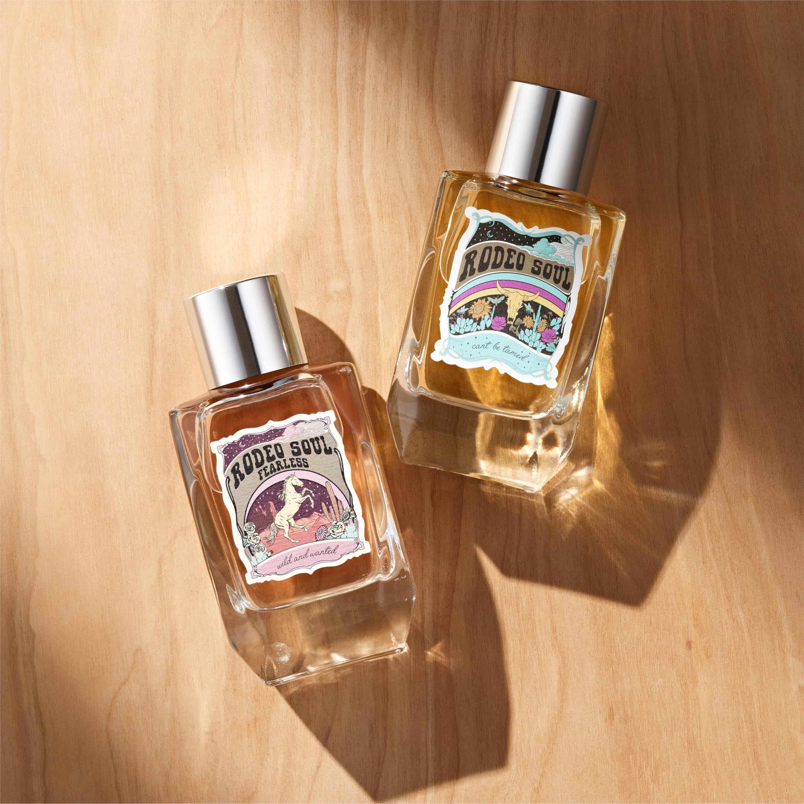 Rodeo Soul Fearless, envase de 100 ml, tamaño perfecto para viajar y almacenar.