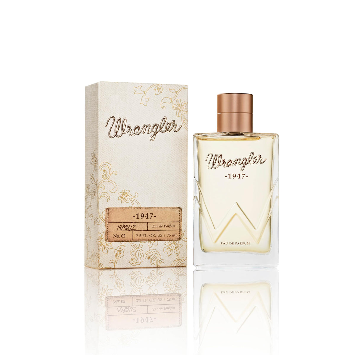 Wrangler 1947 de Tru Fragrance Beauty, botella elegante, ideal para uso diario.