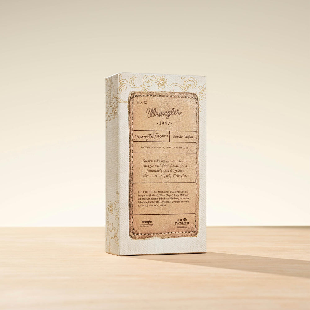 Wrangler 1947 herencia Tru Fragrance Beauty, historia en cada pulverización.