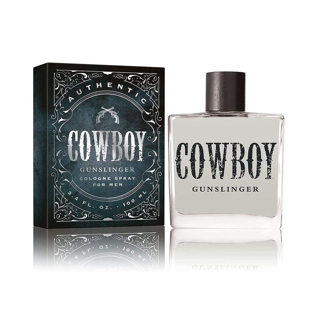 Tru Western Cowboy Gunslinger bottle front view—bold masculine fragrance for daily wear.