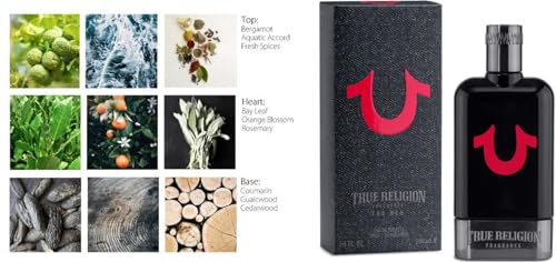 True Religion cedarwood-dry-down angle emphasizes lasting sophistication and masculine character.