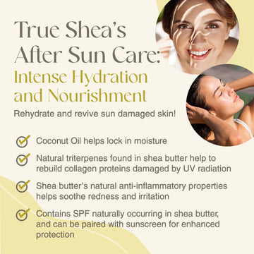 True Shea envase 8 onzas, práctico para uso diario.