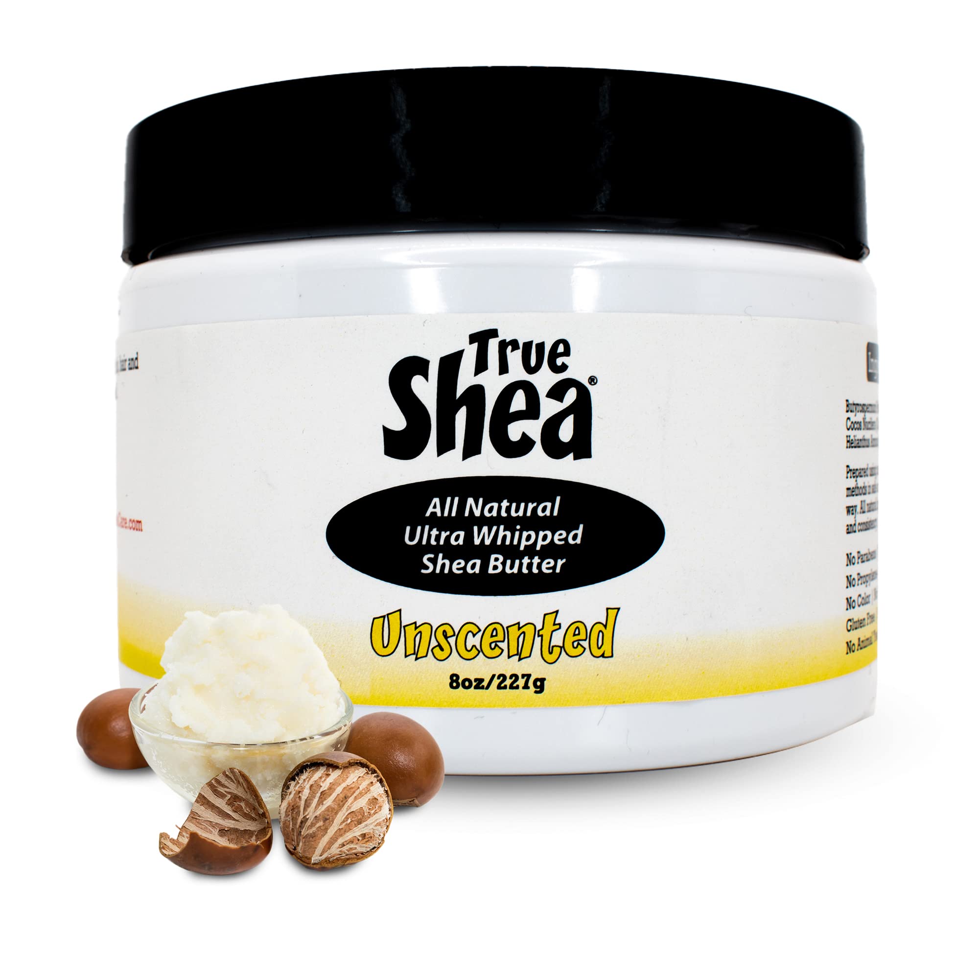 True Shea manteca de karité bote cremoso, hidratación profunda para la piel.