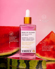 Truly Buns Glowry, aplicación tras la ducha para glúteos y muslos.
