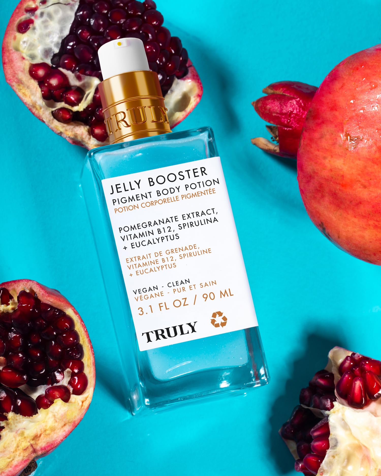 Truly Jelly Booster Pigment, ácido hialurónico, hidratación profunda y reparación de la piel.