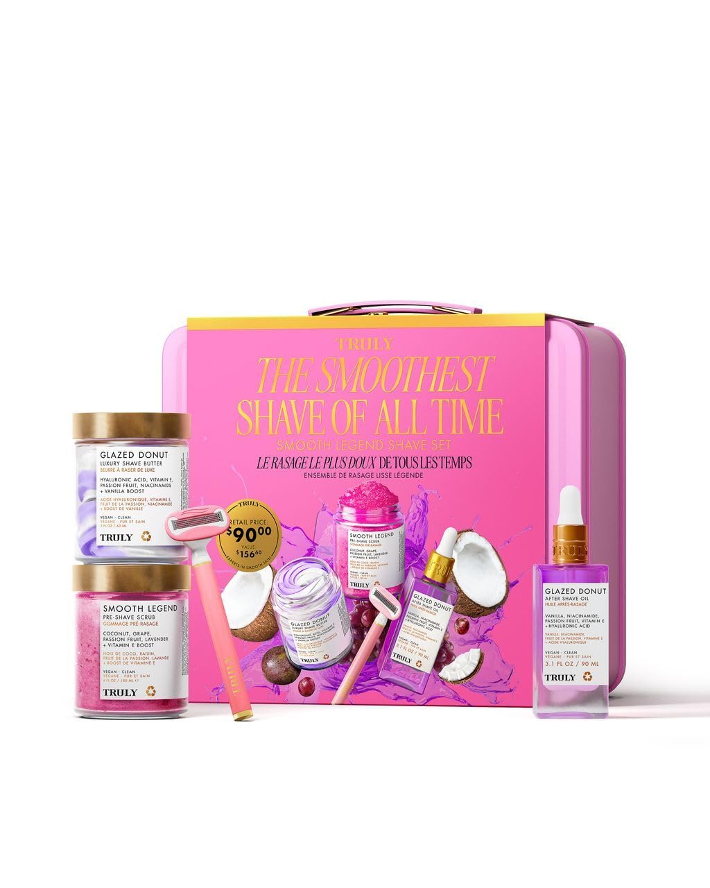 Kit Truly Ultimate Smooth Legend con empaque elegante para un afeitado suave