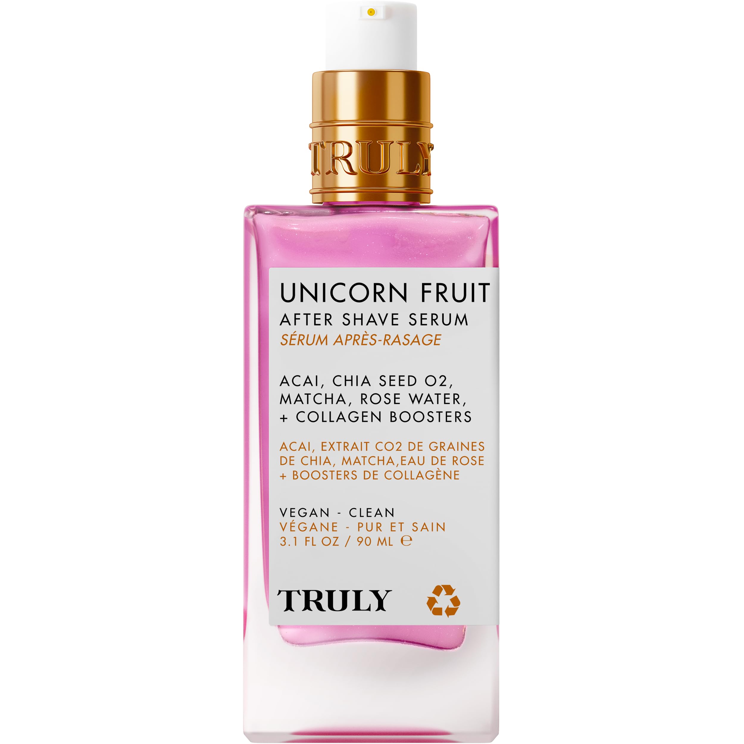 Truly Unicorn Fruit Serum, aroma a algodón de azúcar para experiencia sensorial.
