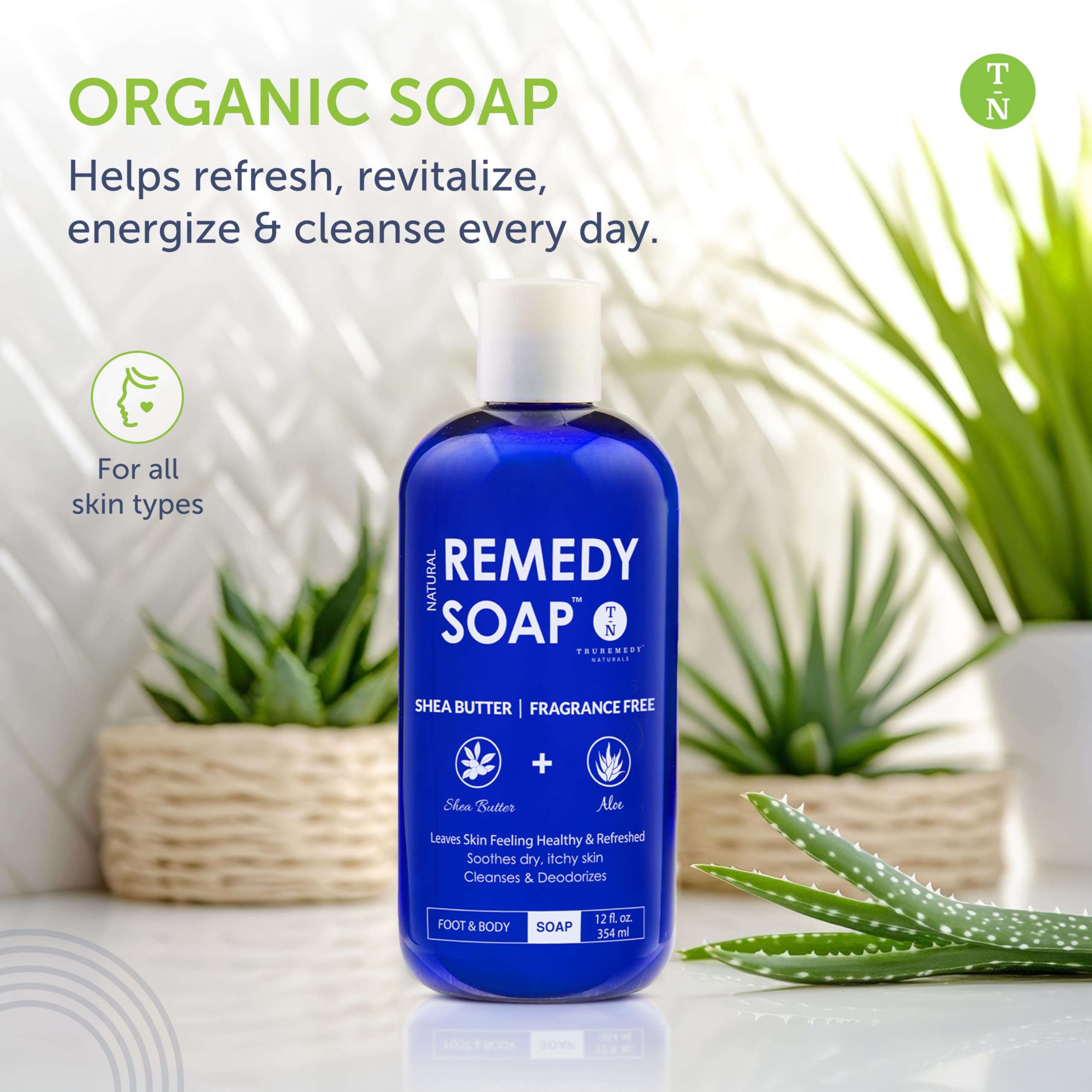 Aloe vera, jojoba y romero en Truremedy Naturals para piel suave