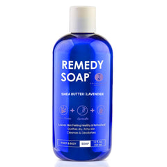 Truremedy Naturals Lavanda: botella de ducha con manteca de karité para hidratación duradera