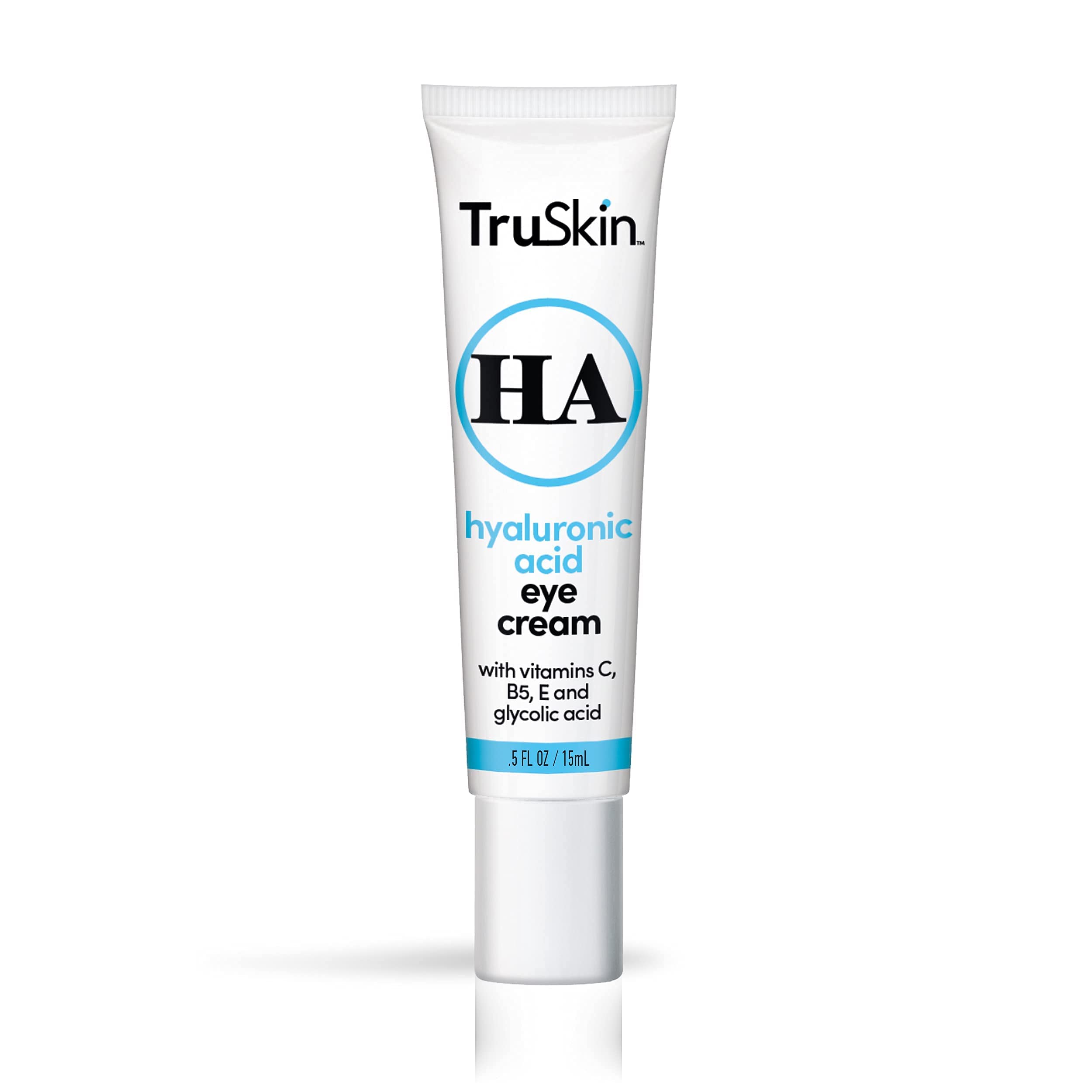 TruSkin crema ojos, textura ligera para absorción rápida y comodidad.