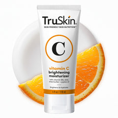 TruSkin Vitamina C crema, bote vertido para aplicación suave.