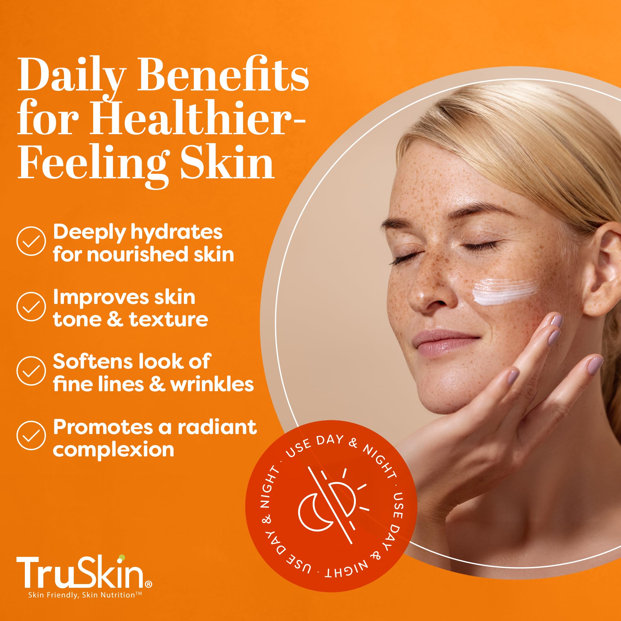 TruSkin te verde y jojoba nutren la piel para suavidad.