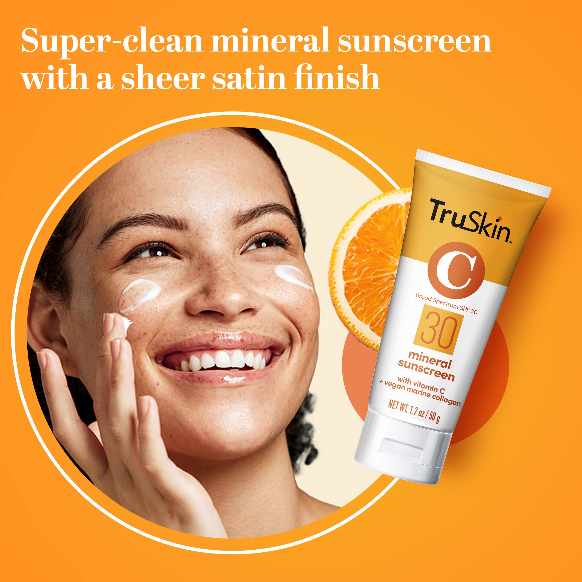 Ingredientes: vitamina C y colágeno vegano en TruSkin para elasticidad.