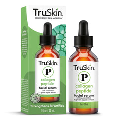 TruSkin Pro Suero Colágeno, botella: textura suave y firmeza potencial en la piel.