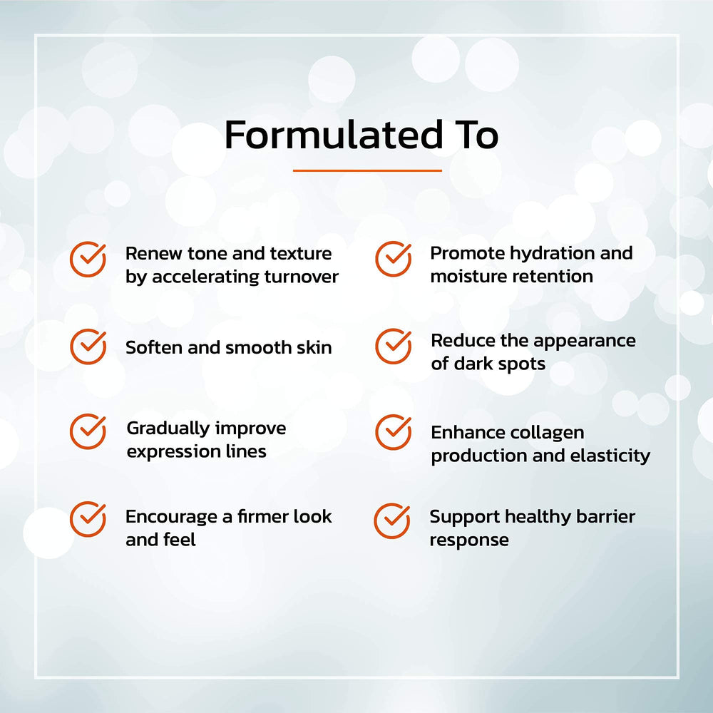 Hidratación prolongada con la fórmula TruSkin Retinol en la piel