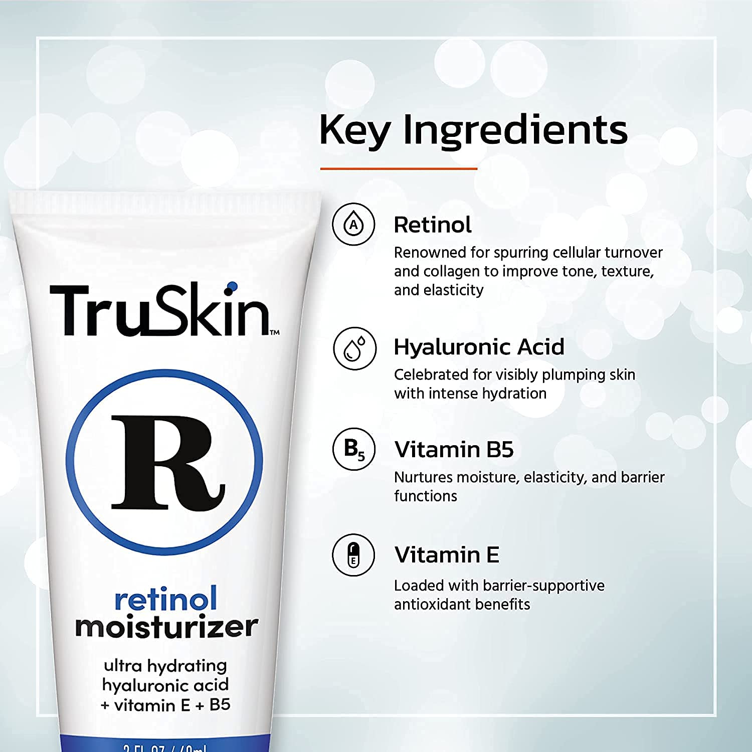 Texture riche et soyeuse de la crème retinol sur la peau