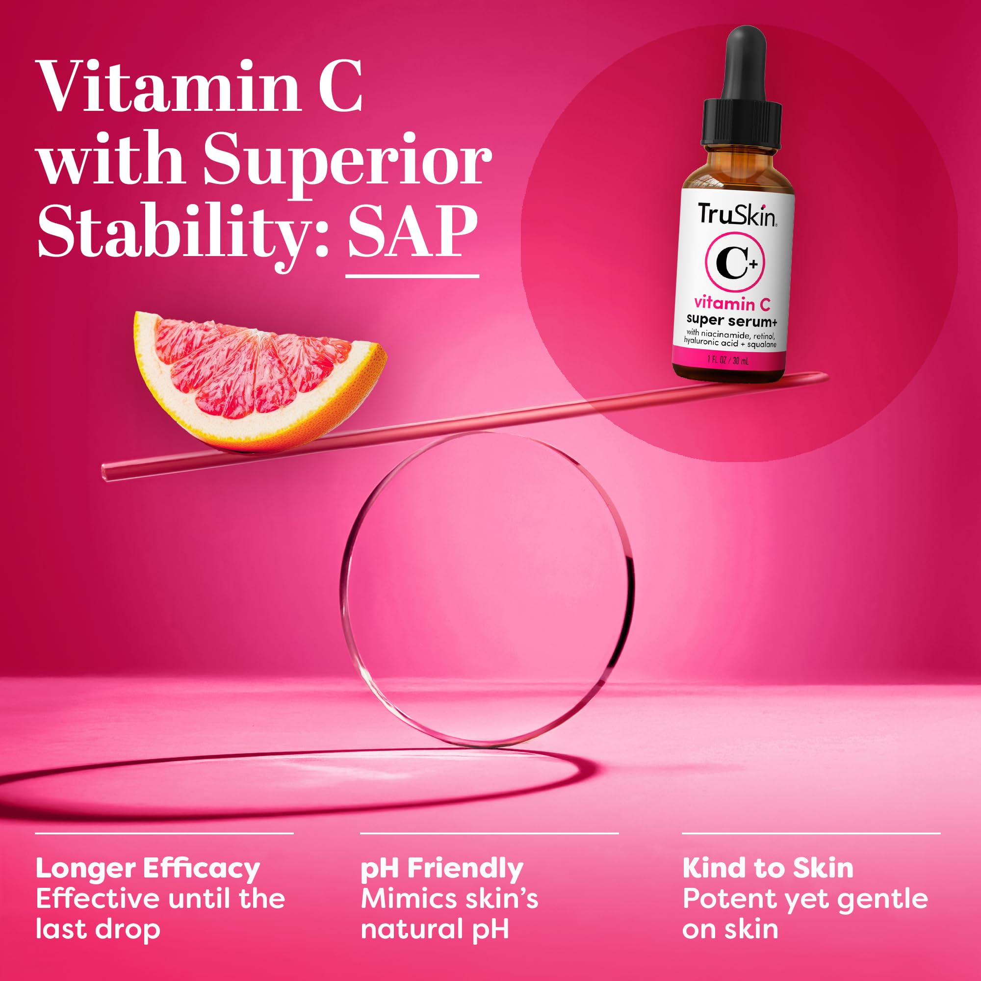 TruSkin Sérum brillance subtile – éclat naturel sans effet lourd