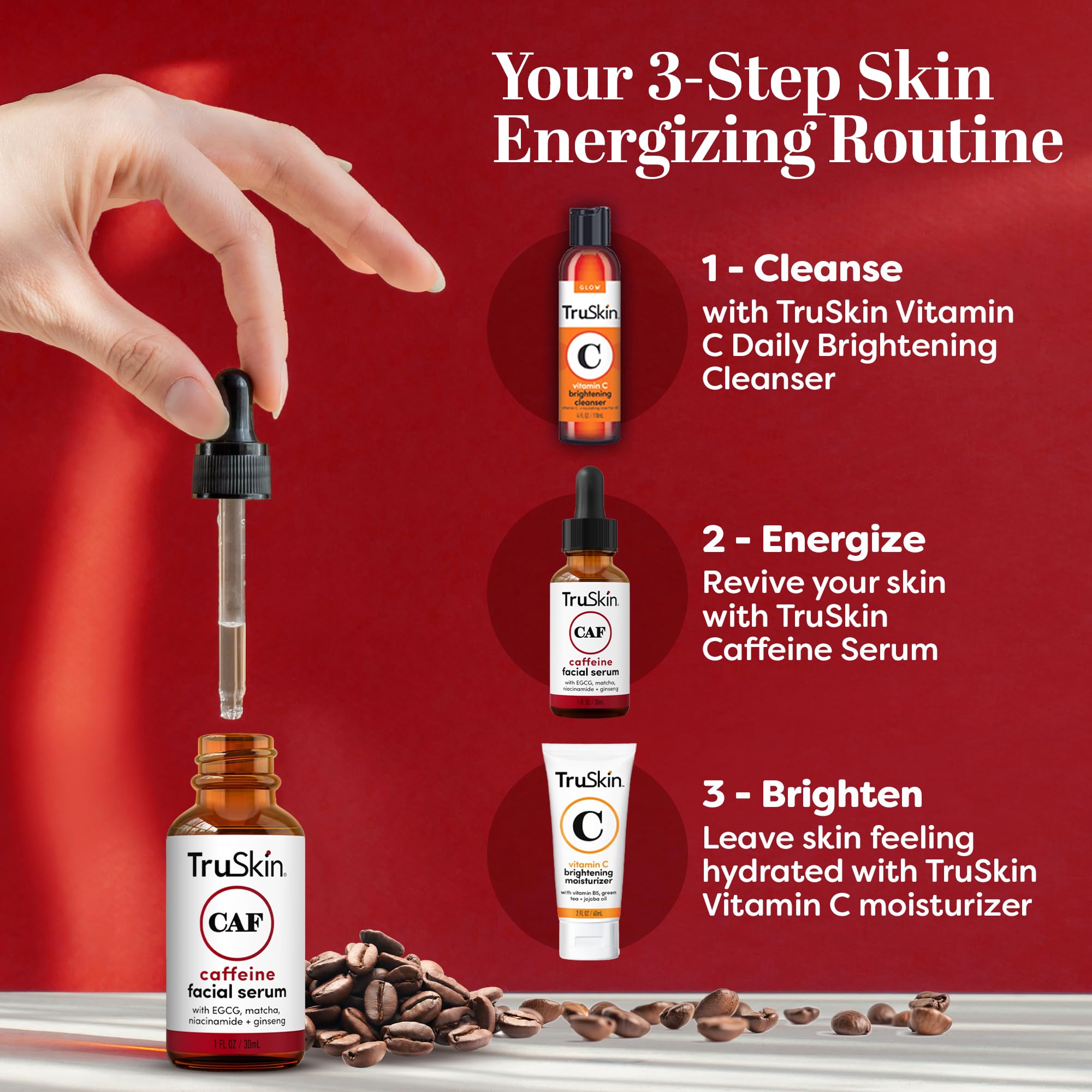TruSkin serum con resultados potenciales a los 60 días en la mirada.