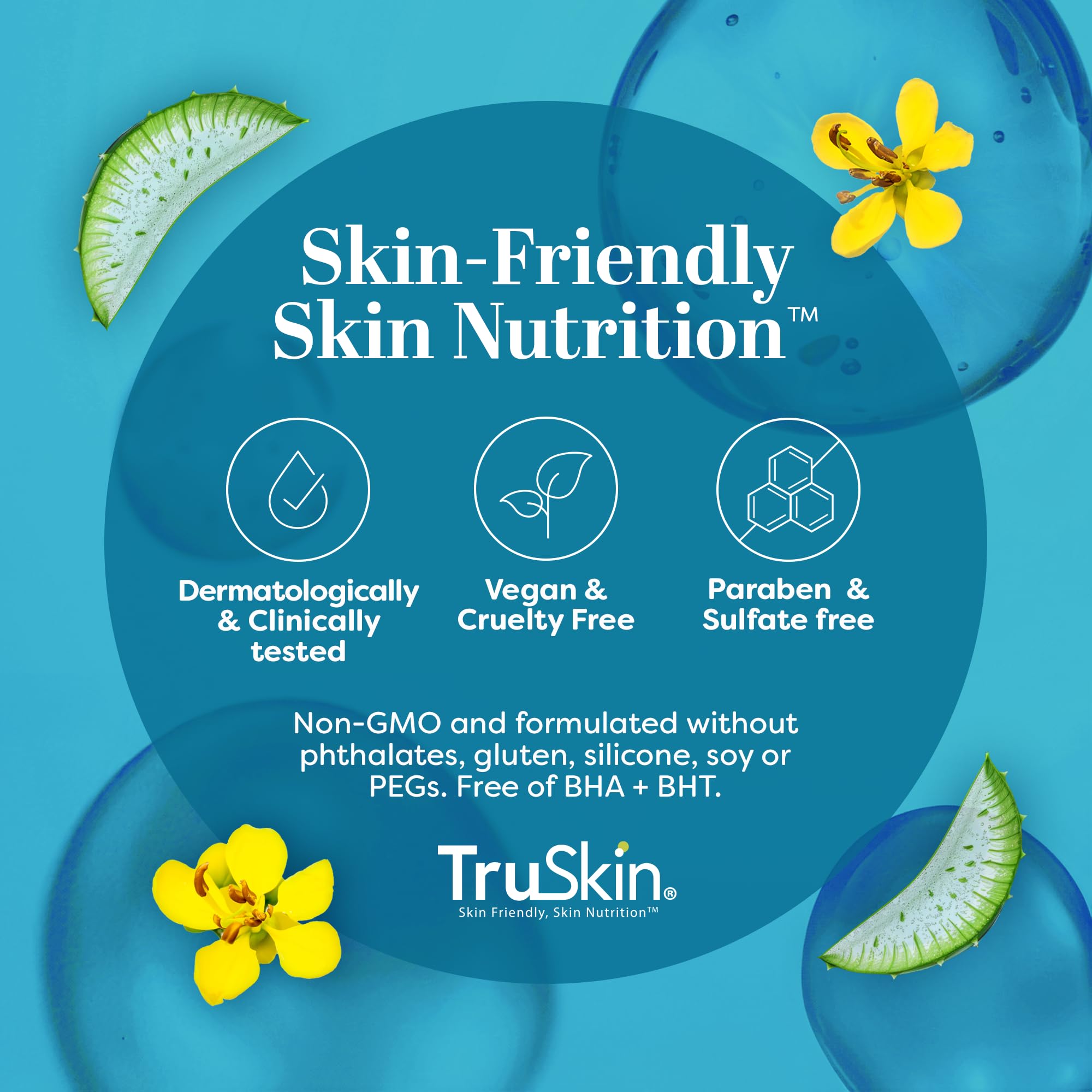 TruSkin serum hialurónico hecho en EE. UU. sin parabenos