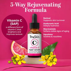 TruSkin Sérum multi-actifs – ingrédients clés pour équilibre et hydratation