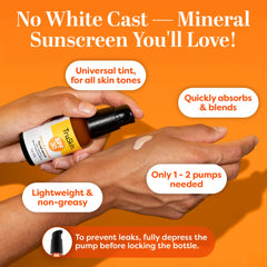 TruSkin suero solar con tinte universal sin residuo blanquecino
