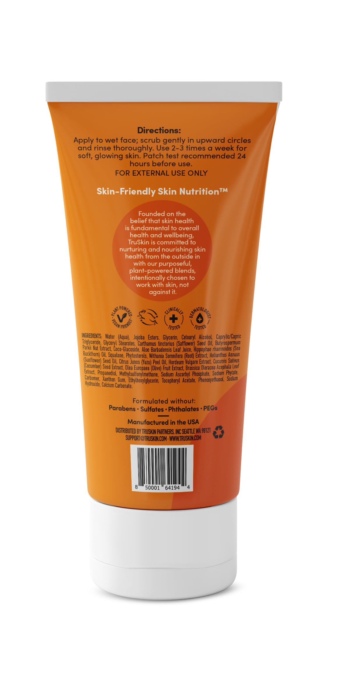 TruSkin Uso 2-3 Veces/semana ideal para rutina de exfoliación facial