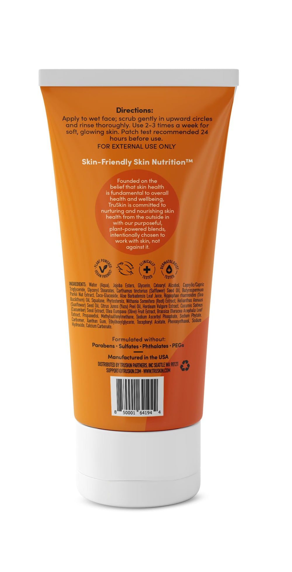 TruSkin Uso 2-3 Veces/semana ideal para rutina de exfoliación facial