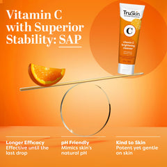 TruSkin Vitamin C Face Wash after-use glow on clean skin.