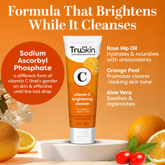 TruSkin Vitamina C limpiador textura cremosa para piel suave